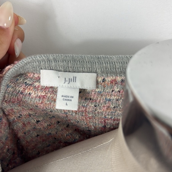 J Jill Pink Tweed Knit Jacket - Picture 5 of 6